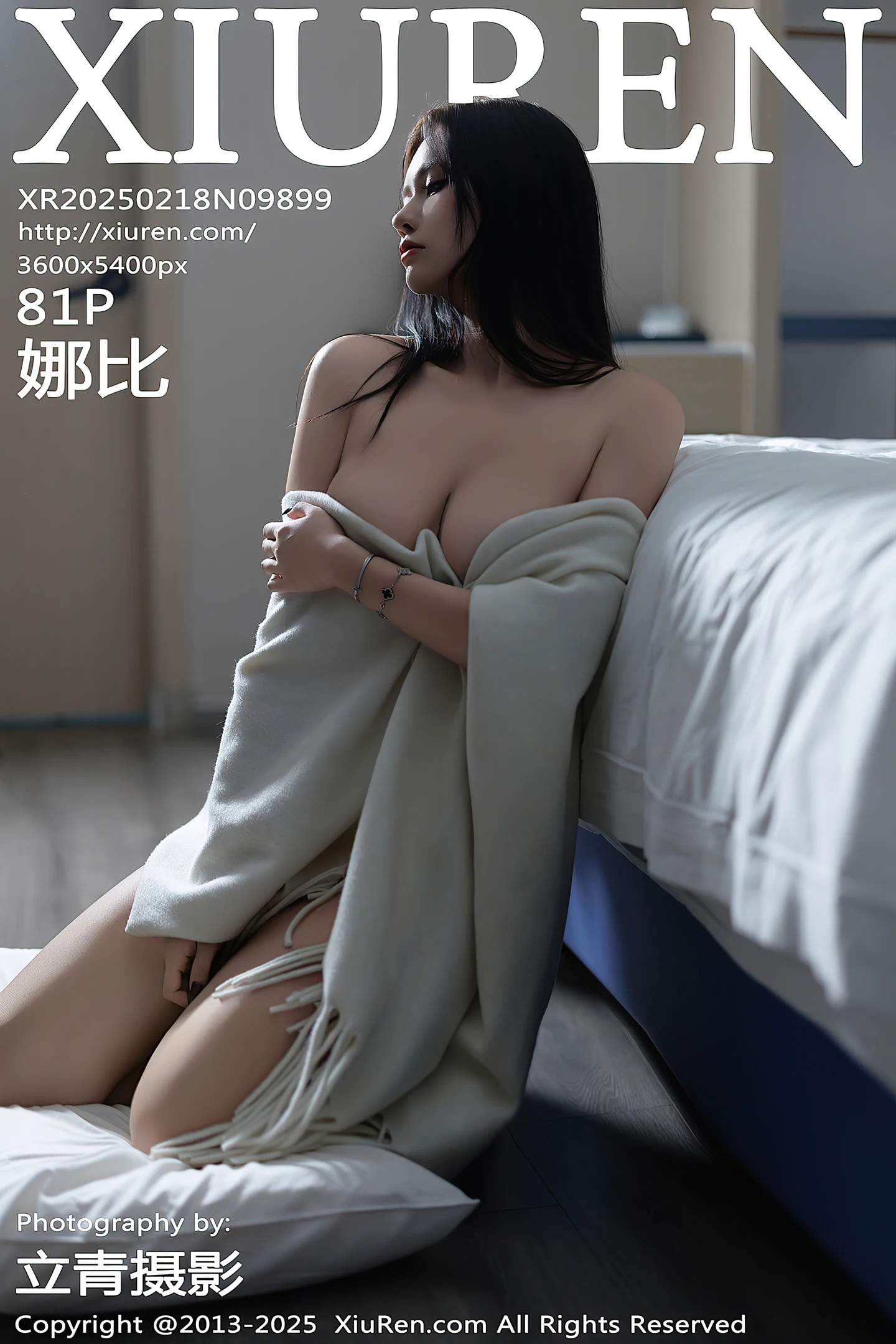 [XiuRen秀人网]No.9899_模特娜比脱连衣短裙露性感蓝色内衣配超薄肉丝秀凹凸身材诱惑写真81P-秀人网 - XiuRen.Xyz